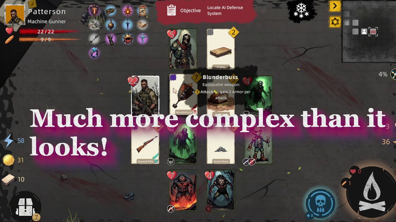 Игровой процесс Zombie Epoch Deck Apocalypse — отличная карточная игра в жанре Roguelike на выжив...