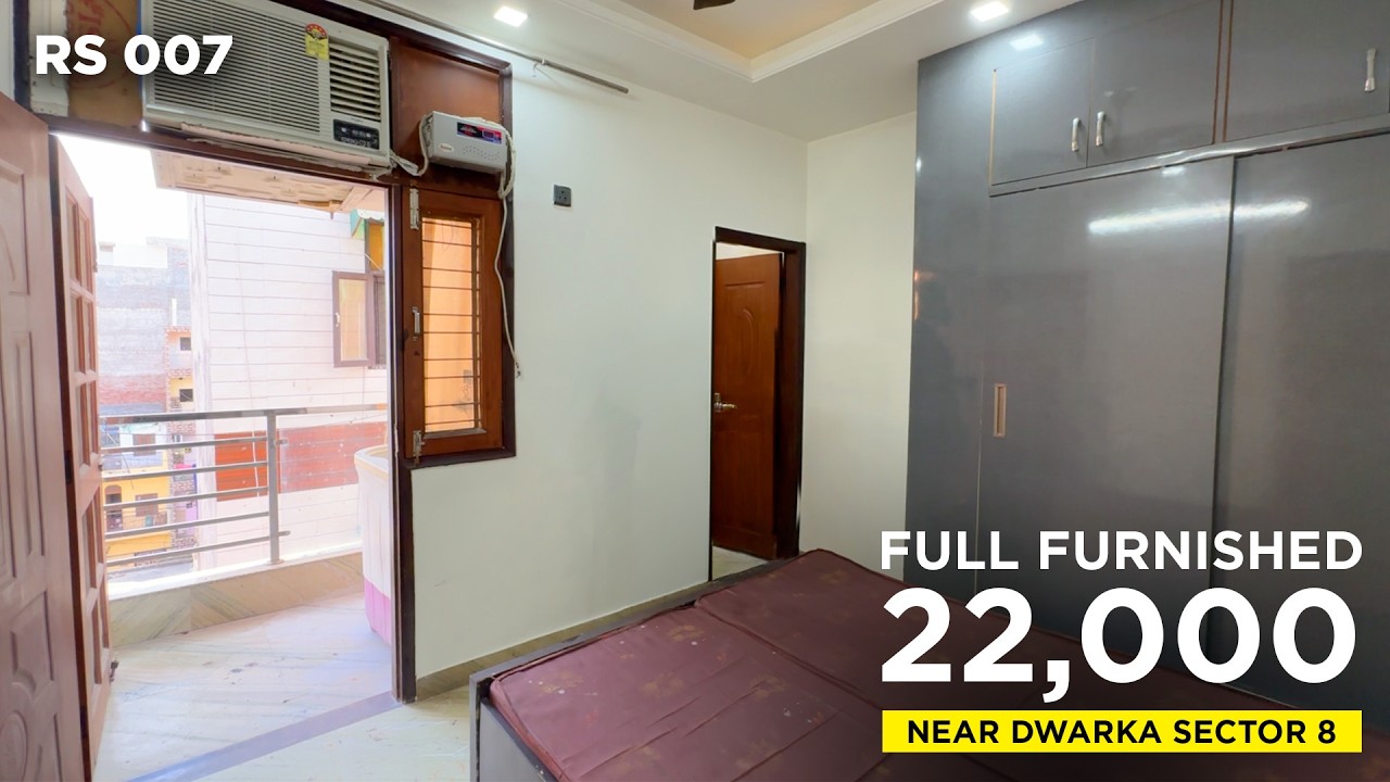 2 BHK Full Furnished Flat for rent near Dwarka Sector 8 | Furnished flat for rent in Delhi | RS 007
