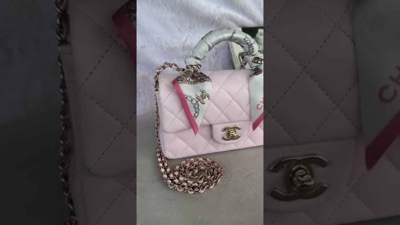 CHANEL 22P UNICORN BAG 🦄💖ALL DRESSED UP #shorts #chanel #chanel22s #luxury #scarf | Chanel Affair