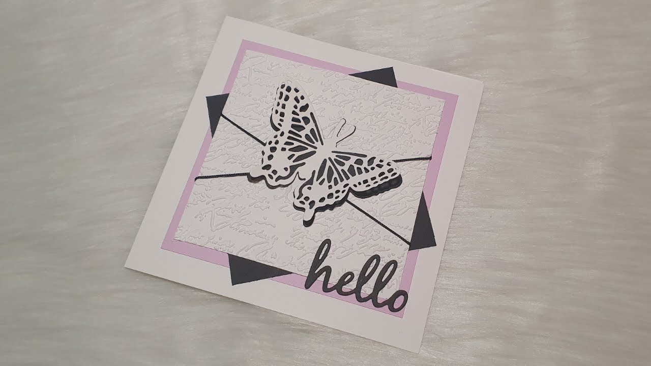 Envolé de Papillon 🦋💜🦋                          #carte #tuto #facile #action #scrapbooking #papillon
