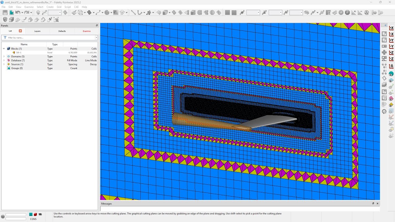 Fidelity Pointwise: Refinement Buffer Tutorial | Near-Body & Wake Mesh Control