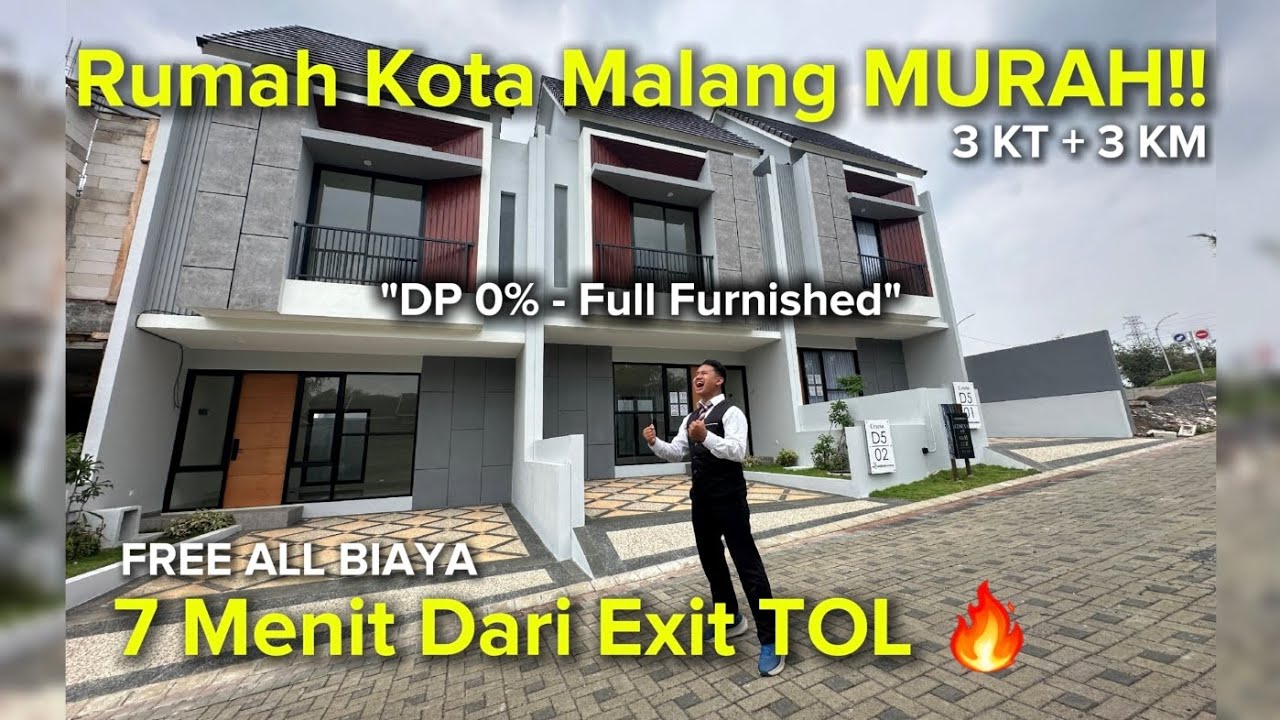 PERUMAHAN KOTA MALANG TERMURAH 😱 FULL FURNISHED 🔥RUMAH PREMIUM HARGA MINIMUM ‼️