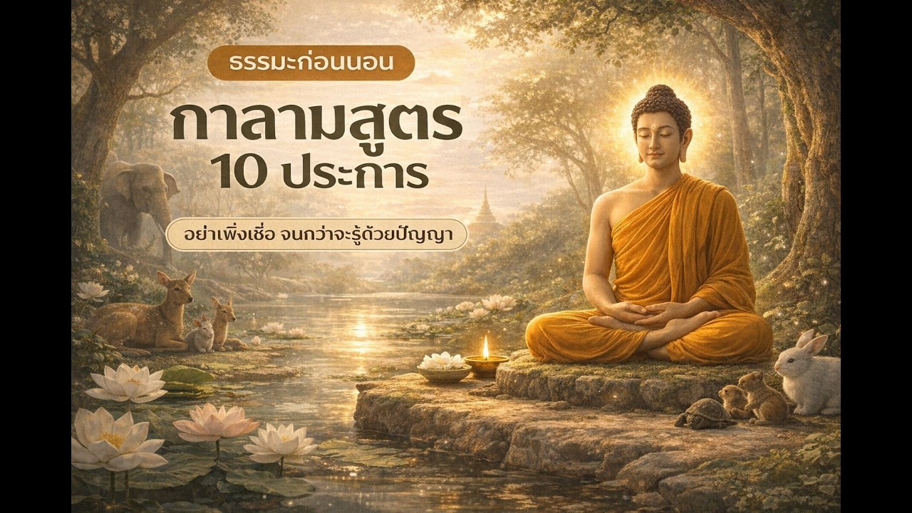 ธรรมะก่อนนอน กาลามสูตร 10 ประการ อย่าเพิ่งเชื่อ จนกว่าจะรู้ด้วยปัญญา