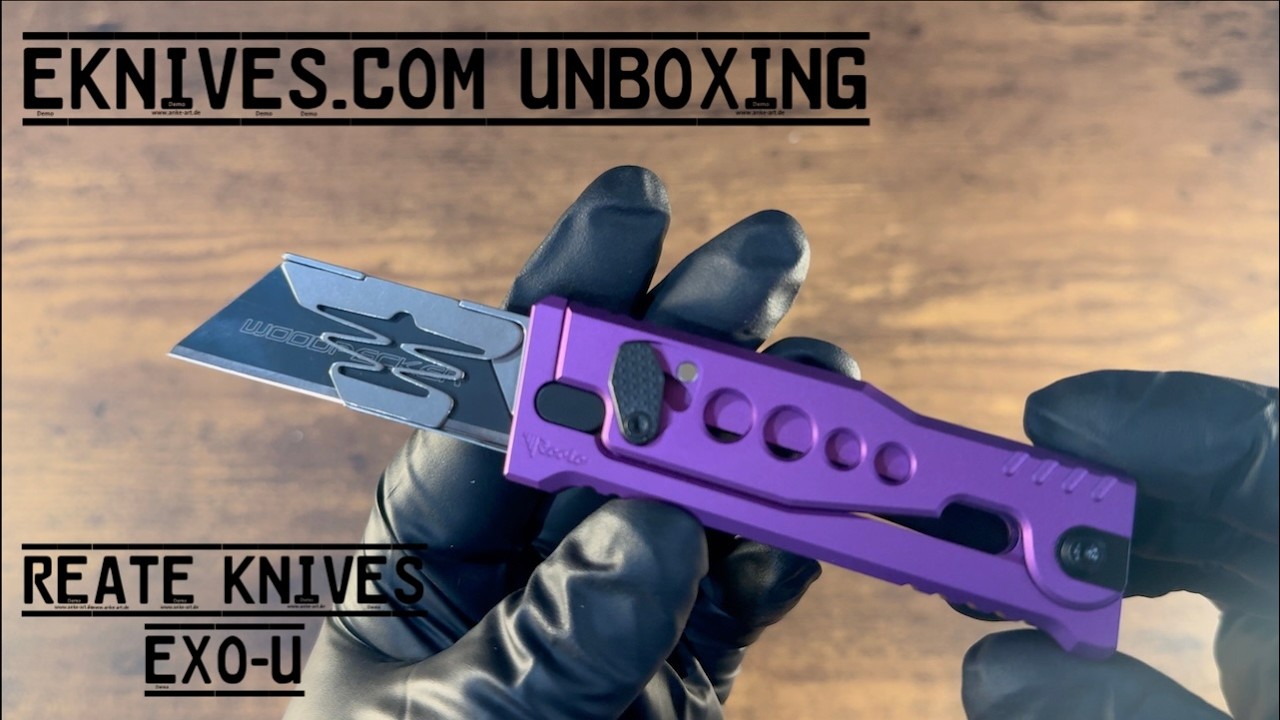 Reate Knives EXO-U Purple | EKNIVES.COM Unboxing