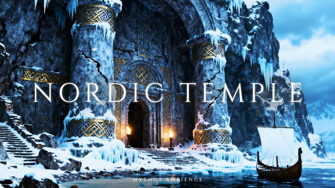 Fjord Temple Ruins | Viking Norse Ambience for Deep Focus & Calm