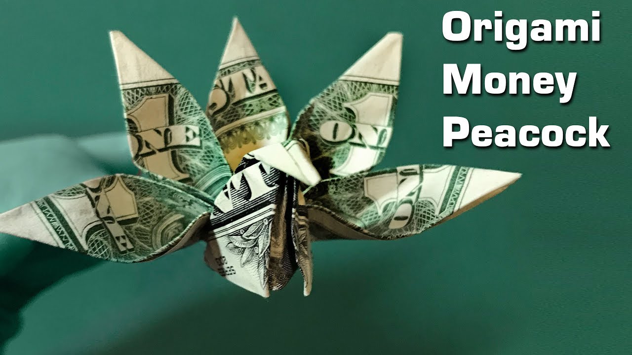Origami Peacock dollar origami