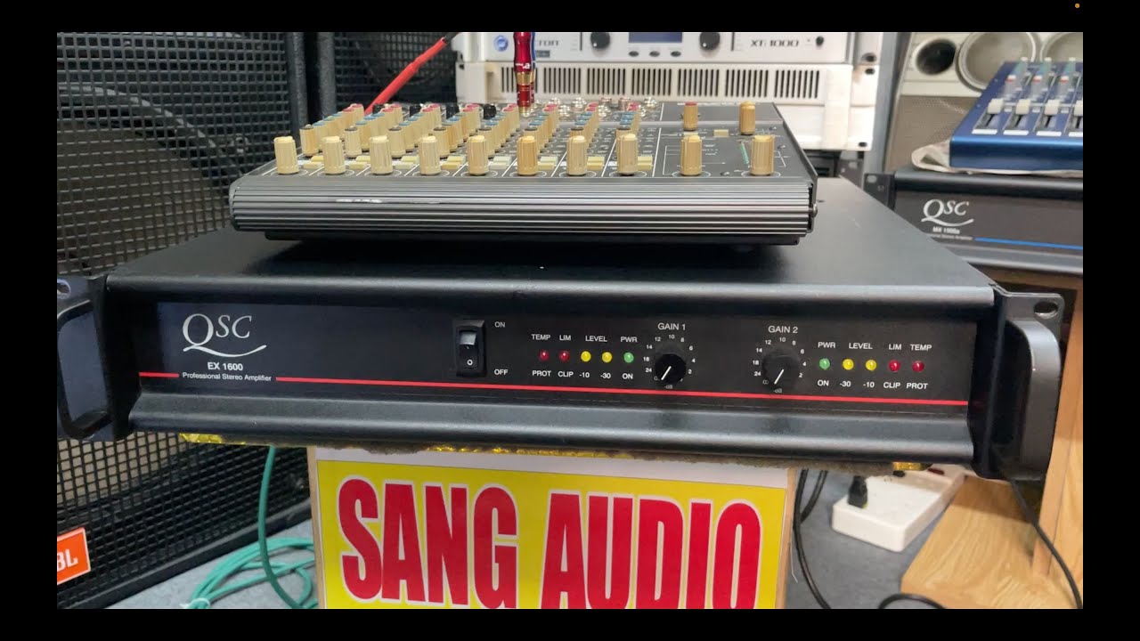 Chi Tiết Nội Thất Cục Đẩy QSC EX1600 Công Suất Cực Khủng Mới Về Tại Sang Audio