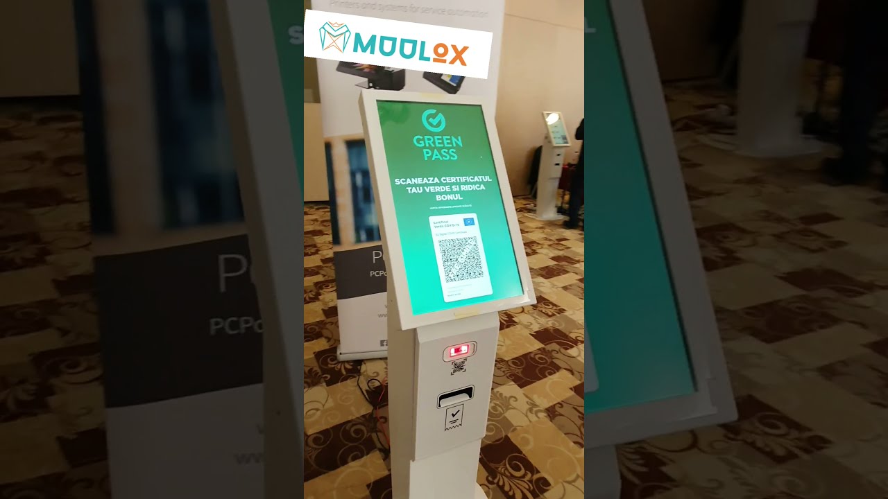 Greenmate-Kiosk neasistat pentru verigicarea certificatului verde COVID-19