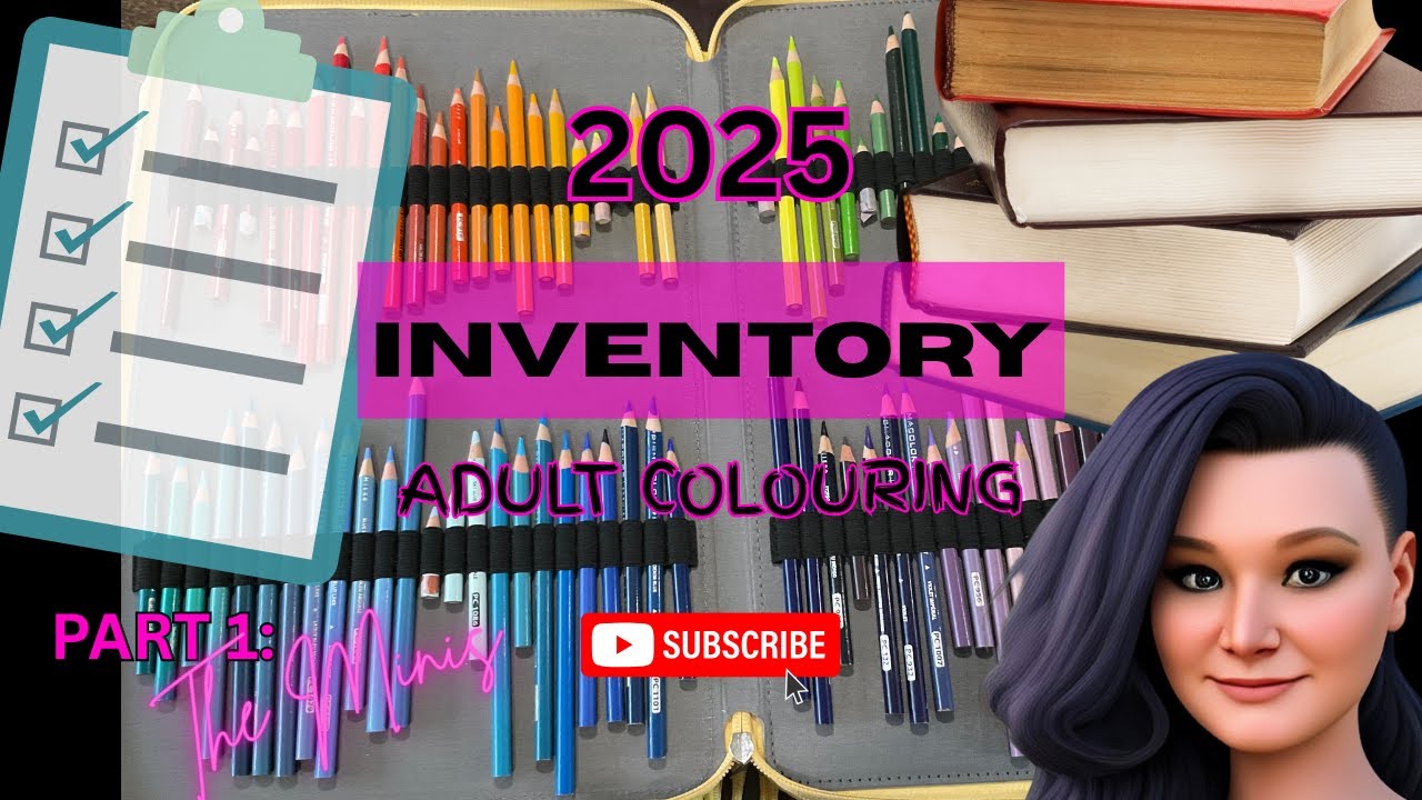 Adult Colouring Book INVENTORY - 2025 - PART 1: The Minis