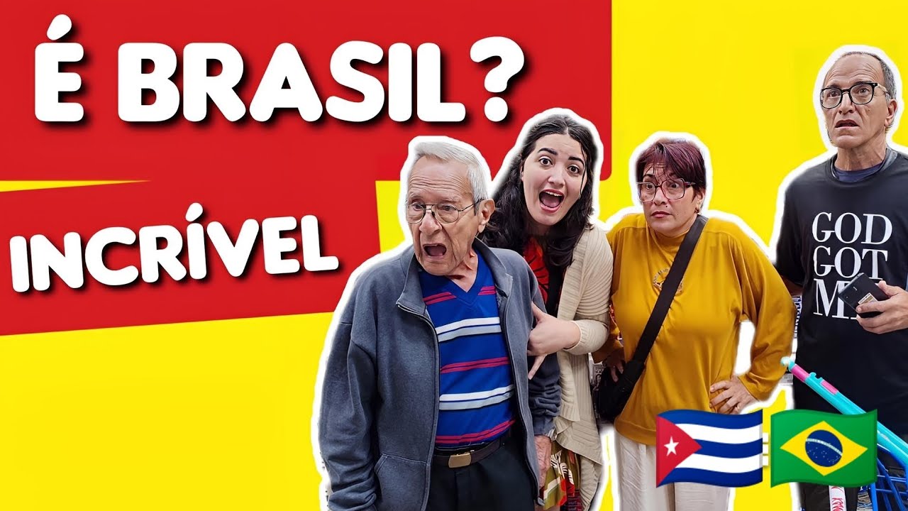 FAMÍLIA CUBANA VISITA MERCADO GIGANTE NO BRASIL PELA PRIMEIRA VEZ😱. Sentimos pena do povo cubano