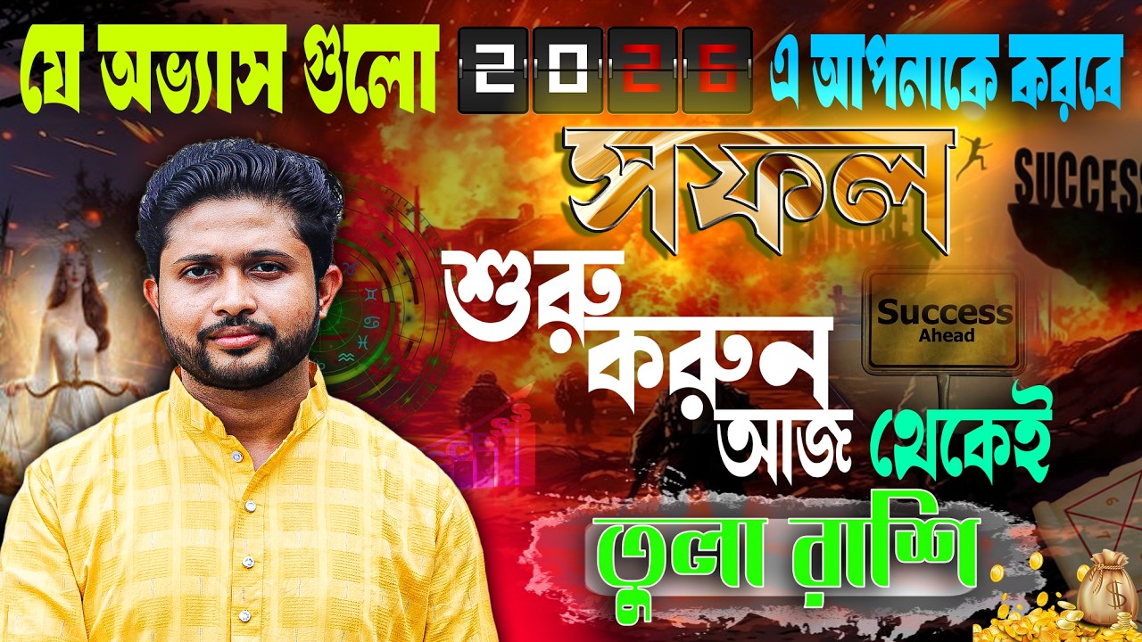 তুলা ⚖ রাশি। Libra Sign ⚖ ♎। যে অভ্যাসগুলো ২০২৬-এ করতে পারে আপনাকে রাজা জানুন।