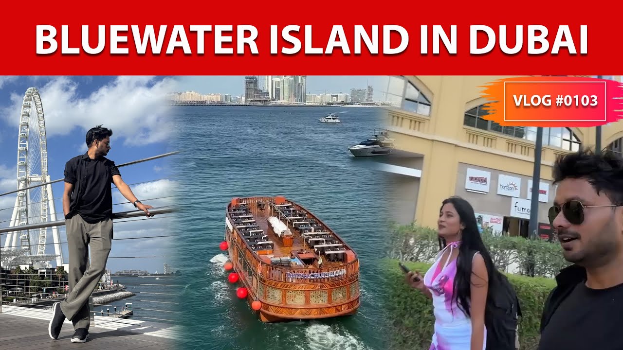 Bluewaters Island Dubai Vlog  |  Beach Walk & Luxury Life | Vlog