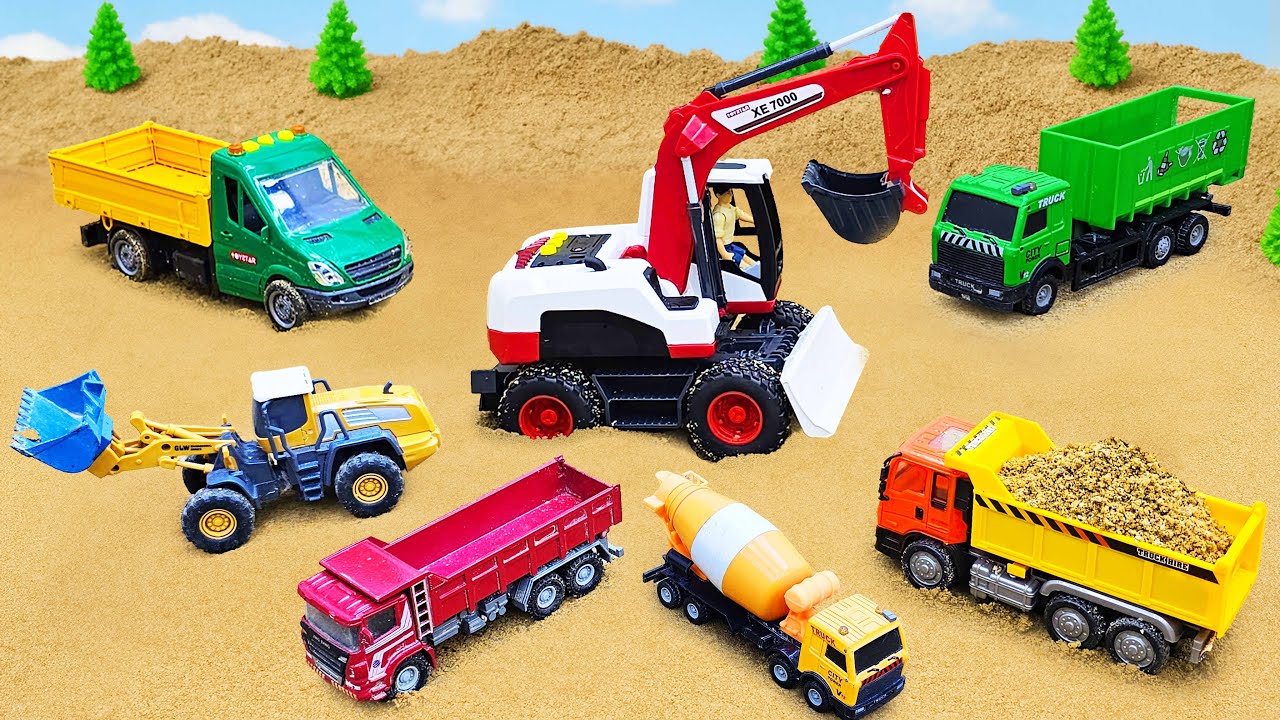 Diy tractor mini Bulldozer to making concrete road | Construction Vehicles, Road Roller #73