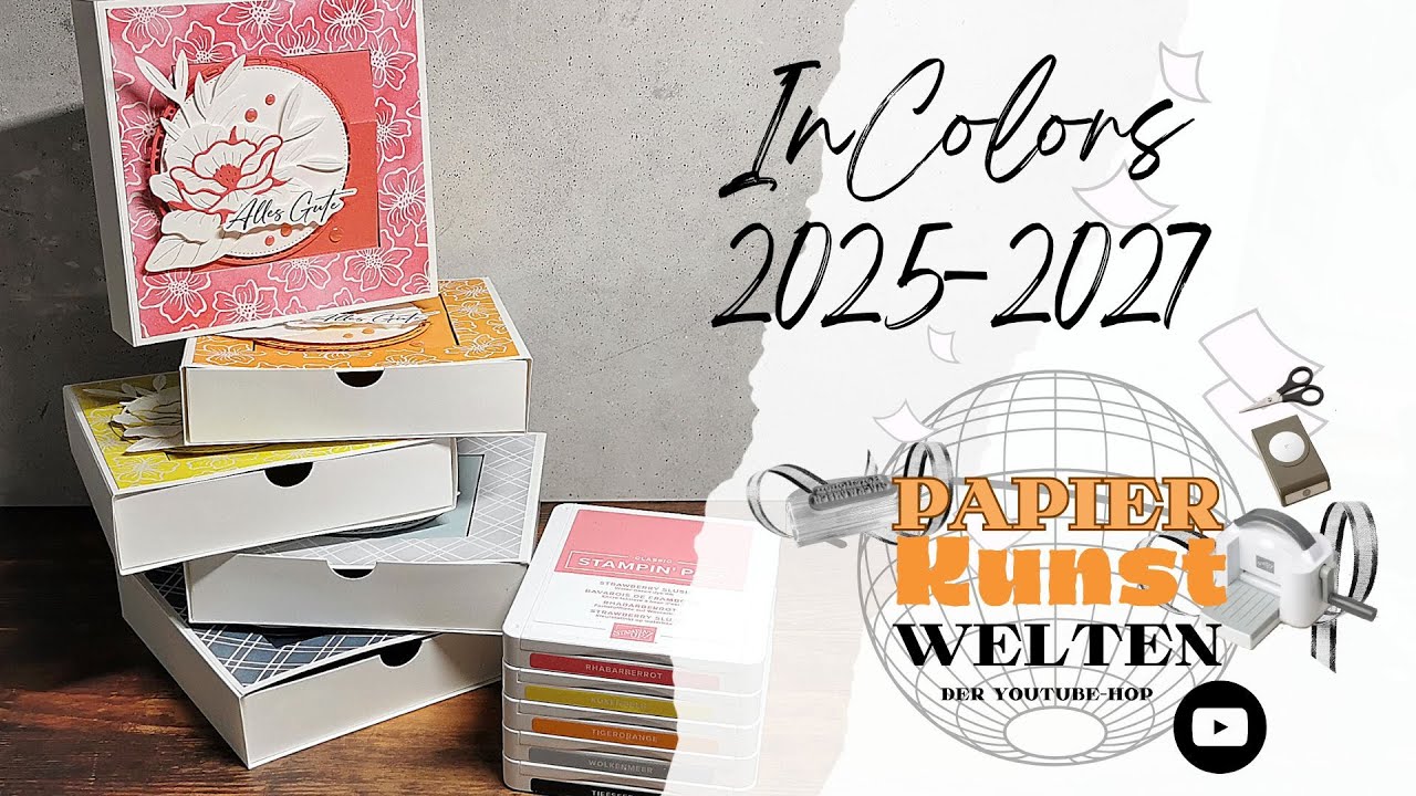 PapierKunstWelten: Neue InColors 2025 - 2027 | Schubladenbox mit Pfiff