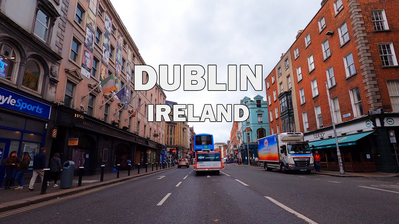 Dublin, Ireland - Driving Tour 4K