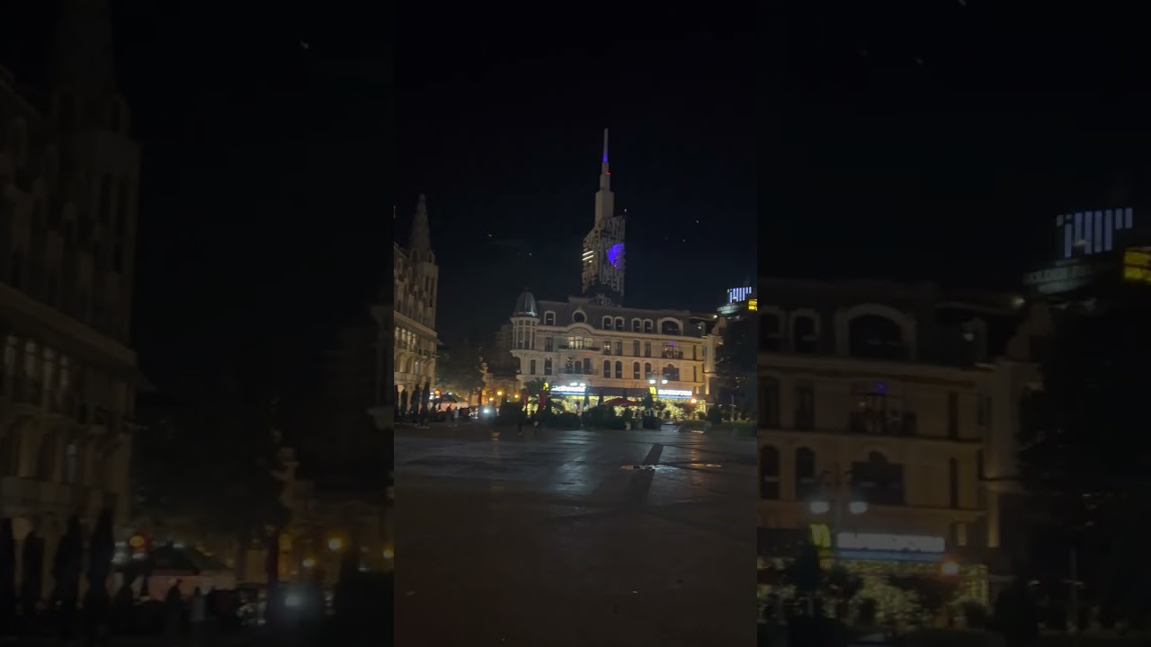 Europe Square in Batumi and casino/ Georgia Batumi