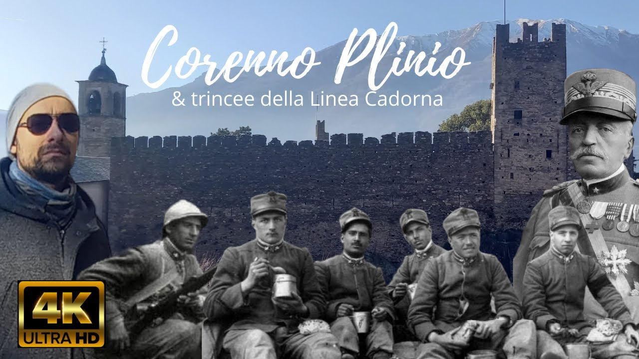 Corenno Plinio (Lc) 🏰 Trincee della Linea Cadorna 🪖 Prima Guerra Mondiale in 4K 🏞 Lago di Como