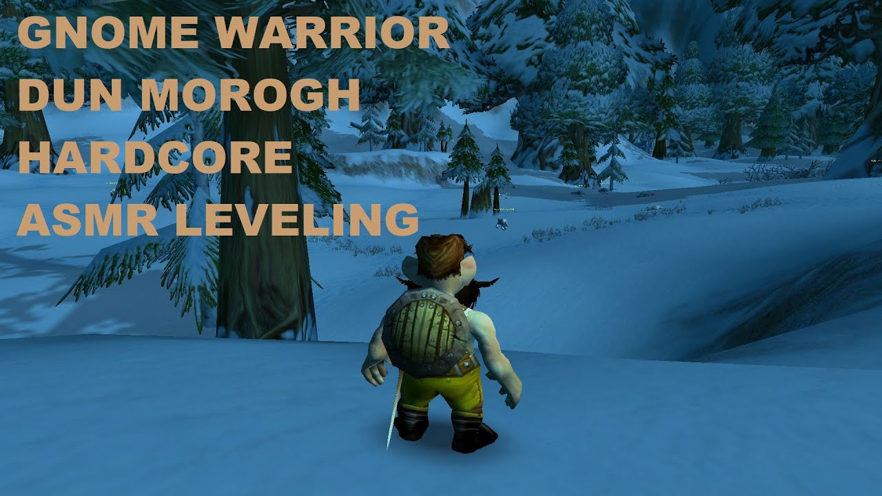World of Warcraft Classic Dun Morogh Gnome Warrior Hardcore Challenge ASMR Leveling No Commentary