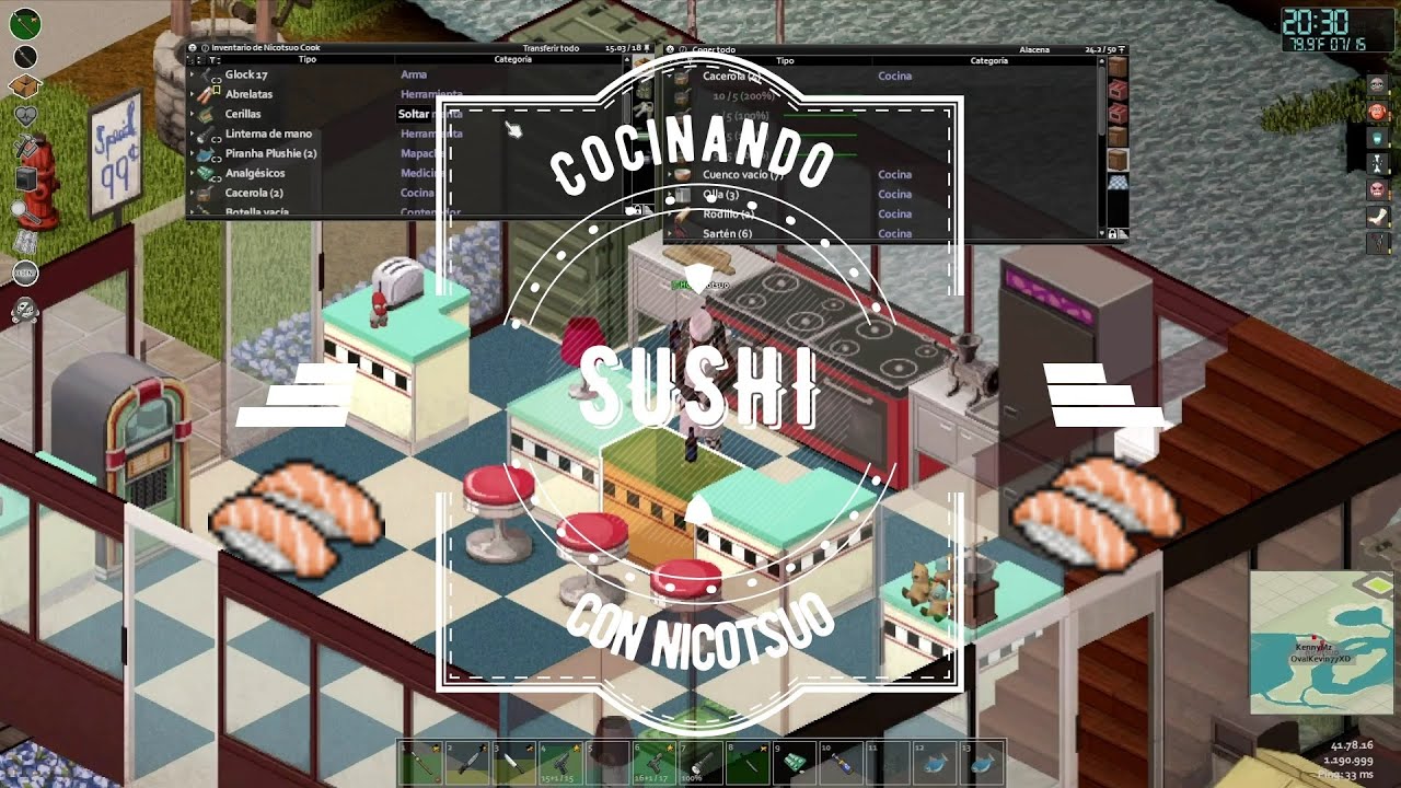 ¿Como cocinar Sushi en Project Zomboid?