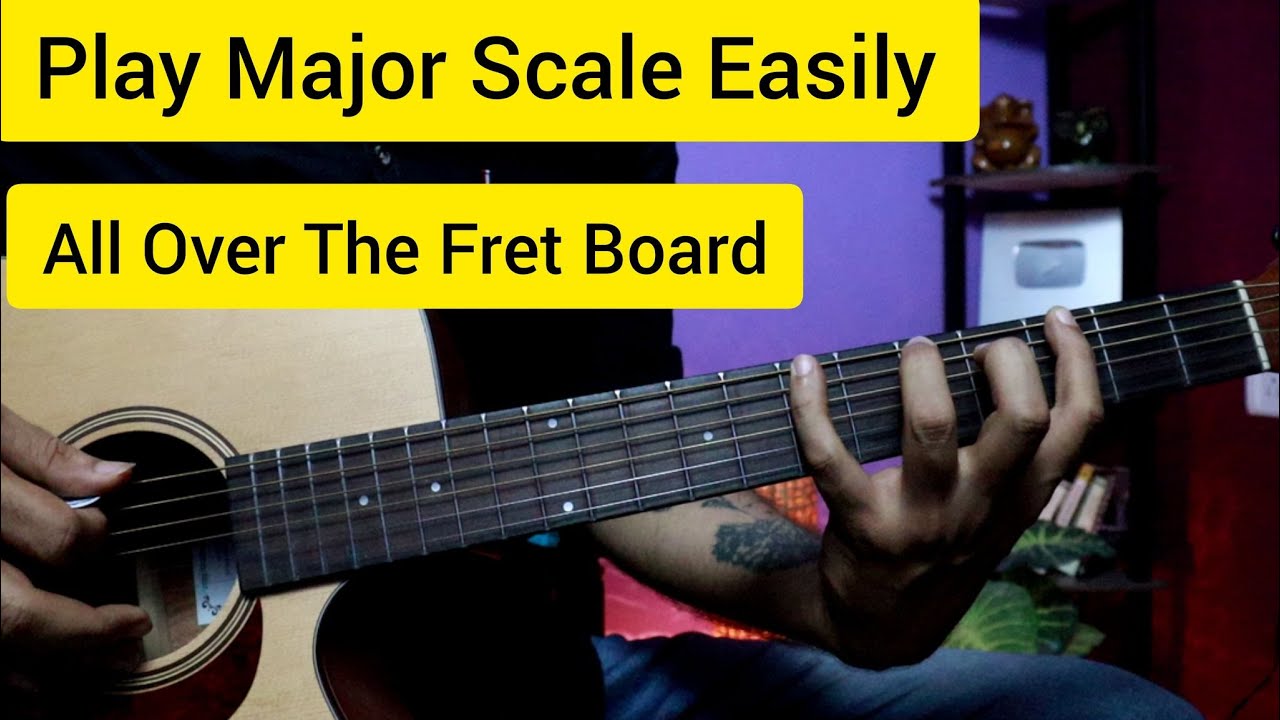 Play Guitar Scales Easily All Over The Fret Board - Amazing Trick For Beginners