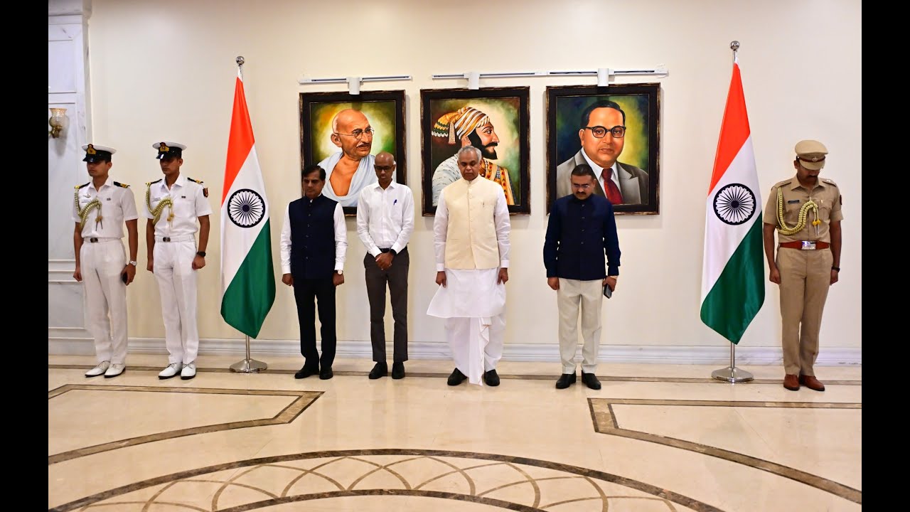 Governor Devvrat offers tribute to Dy CM Ajit Pawar at Maharashtra Lok Bhavan