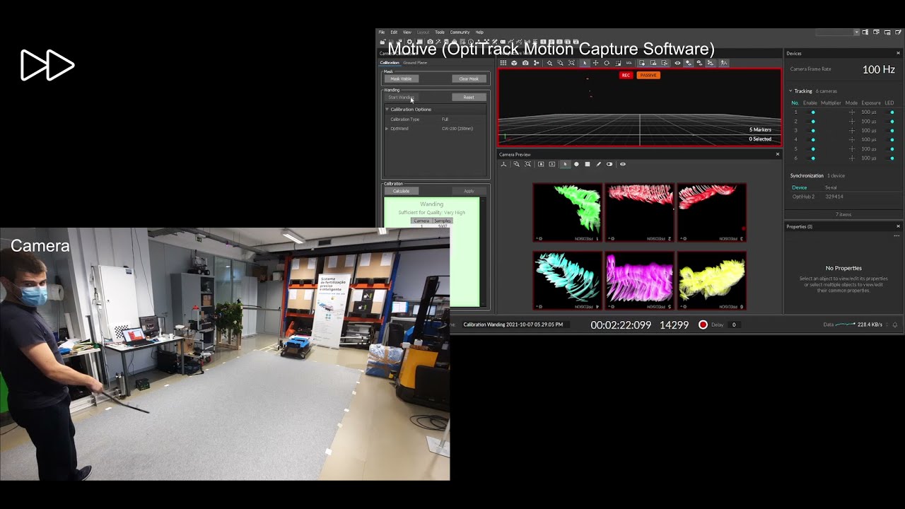 OptiOdom: Calibration of OptiTrack Motion Capture System