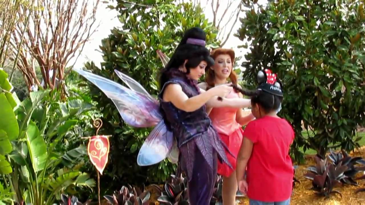 New Epcot Fairy Pixie Hollow Meet & Greet 2/17/11  Vidia, Rosetta, Tinker Bell, Terence Disney World