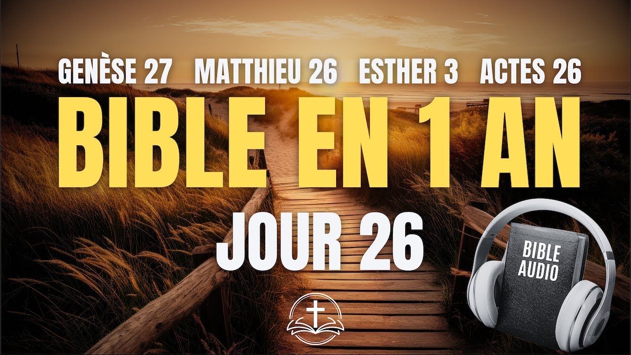 LA BIBLE EN 1 AN | Jour 26 : Trahison et Souverainet&eacute; (Gen&egrave;se 27, Matthieu 26, Esther 3, Actes 26)