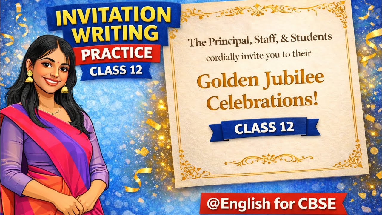 Live Invitation writing Class 12