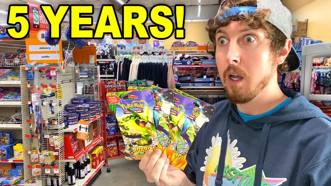 I Found 5 YEAR OLD POKEMON PACKS in a FAMILY DOLLAR Store Near Me! Opening $1 Ultra Rare Cards