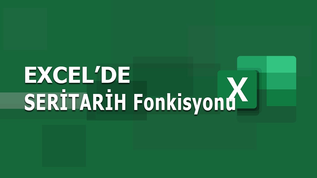 SERİTARİH (EDATE) Fonksiyonu | Excel Dersleri
