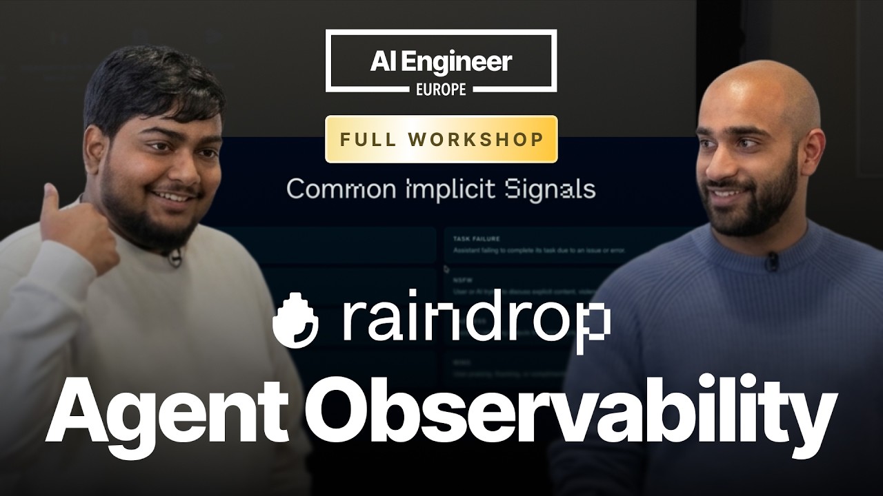 Everything You Need To Know About Agent Observability &mdash; Danny Gollapalli & Zubin Koticha, Raindrop