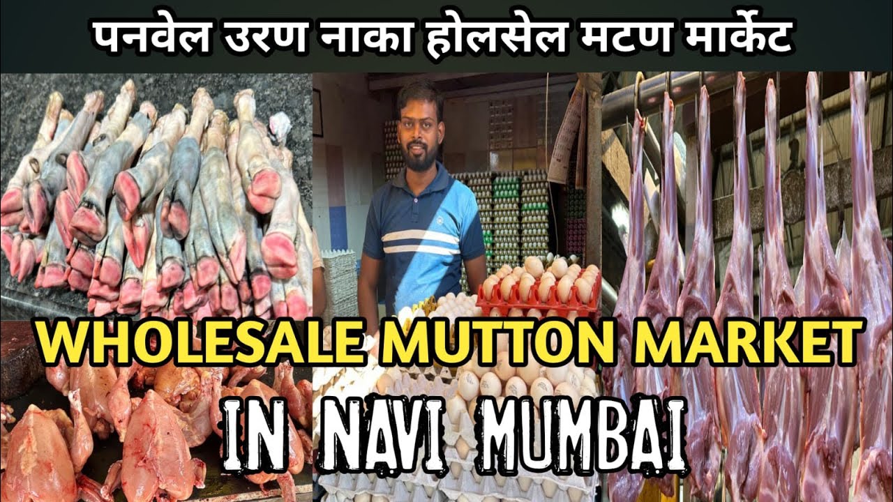 मुंबई का सस्ता होलसेल बकरा मटन मार्केट । Panvel Uran Naka Mutton Market| Wholesale Mutton Market