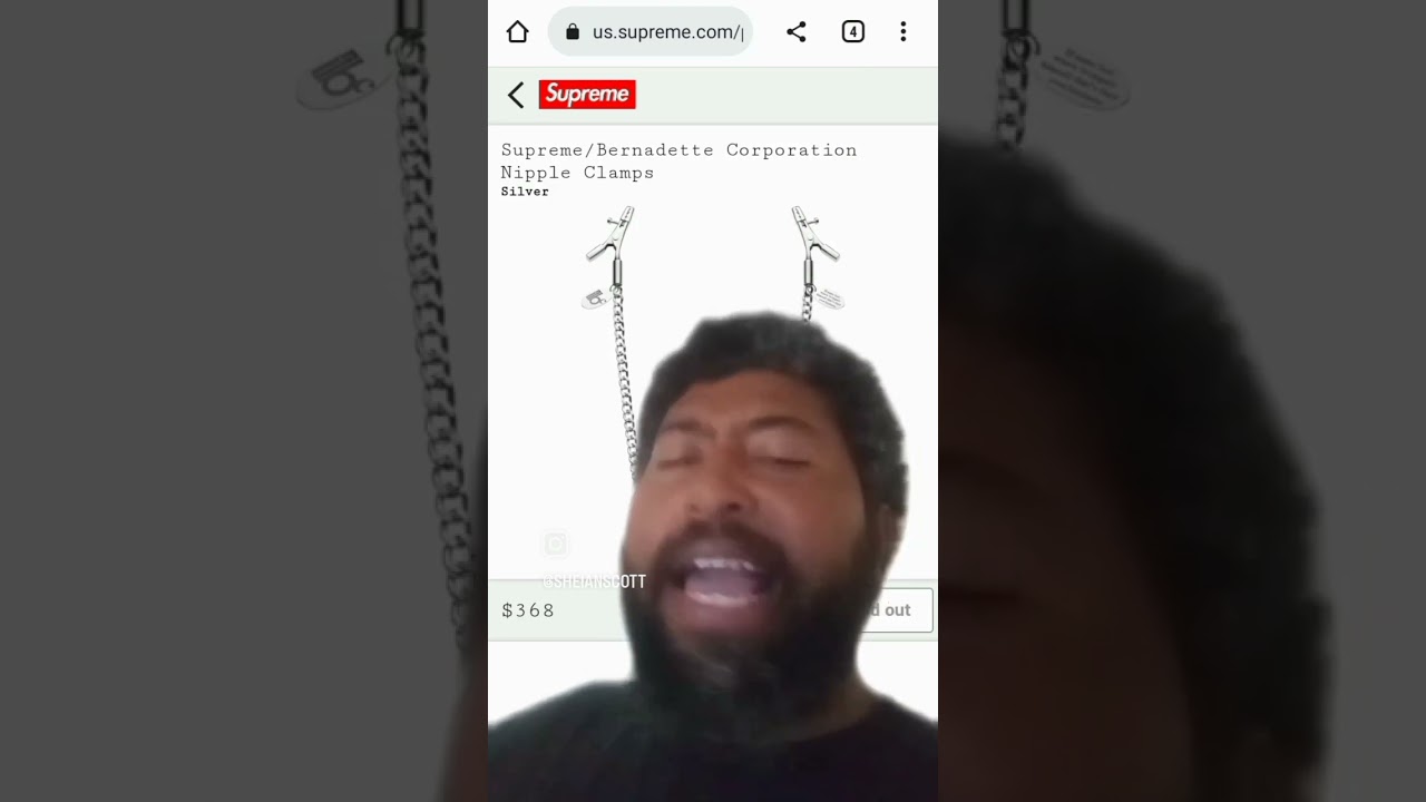 Supreme Nipple Clamps Sold Out?! 