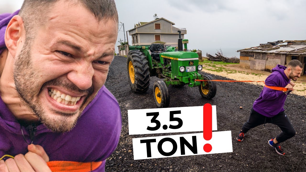 3.5 TON TRAKTÖRÜ ÇEKMEK! - GüçOyunları#1