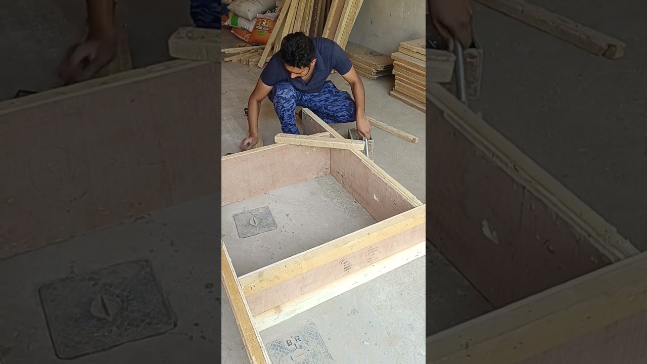 📢📢Training Of⚒️🛠️Shuttering Carpenter🪚🪚Making Job 80x80Cm Footing Box