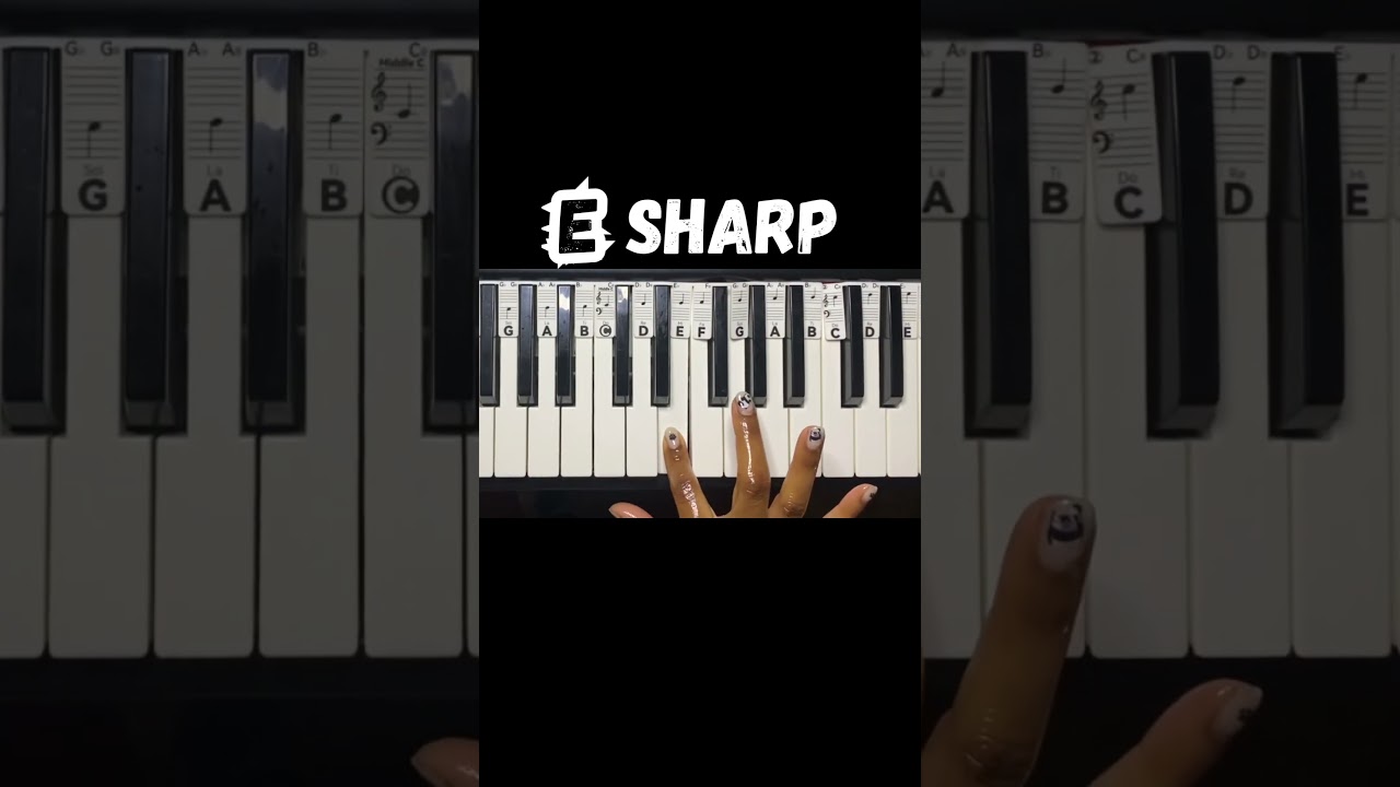 Elucidate Were E Sharp is on the Piano