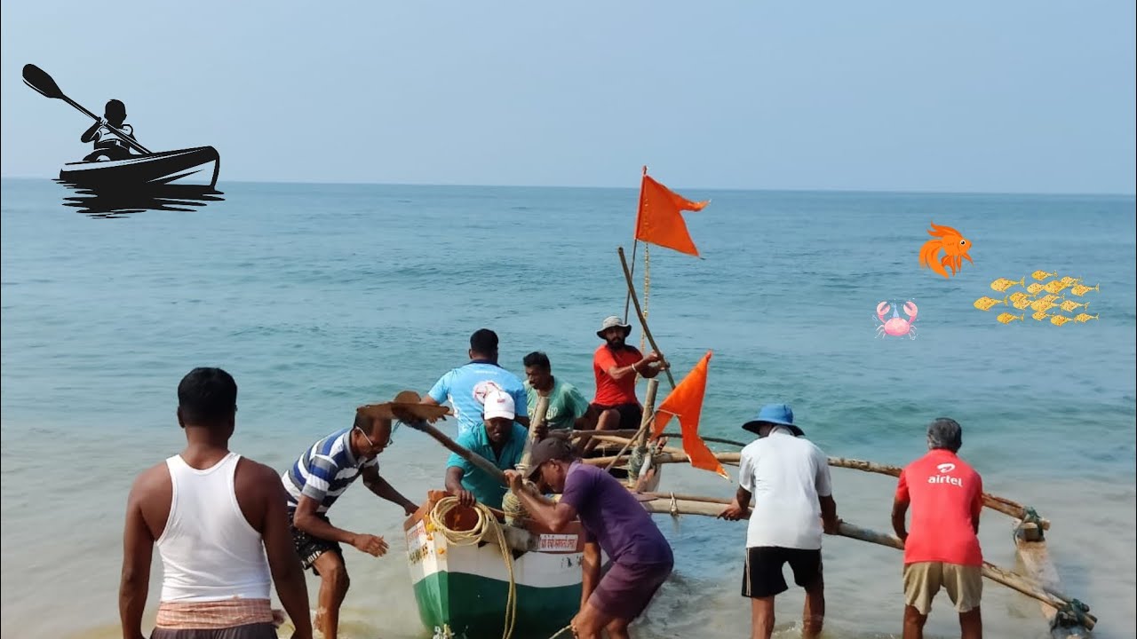 Traditional fishing by boat in sea | World Of Konkan
