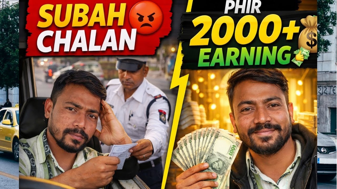 Traffic Police Ne Rula Diya 😢 | Driver Life Reality | 2000 Earning