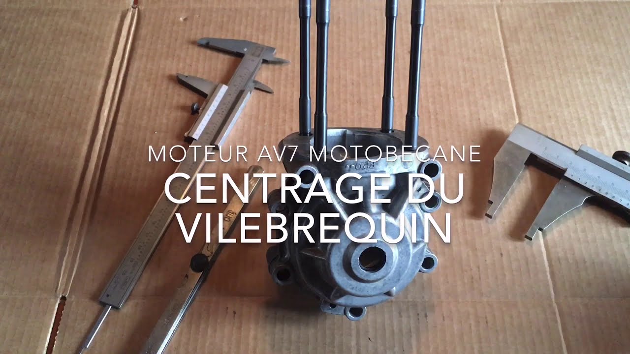 Moteur Motobecane centrage du vilebrequin