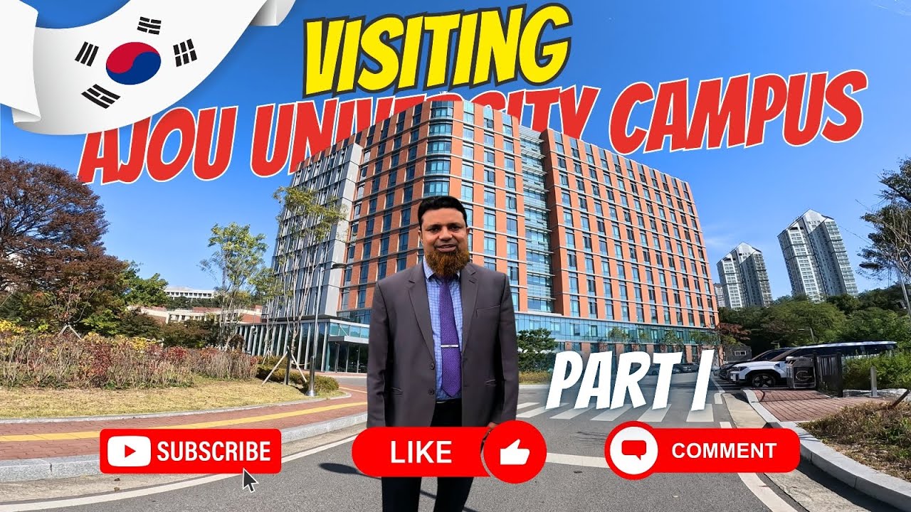 Exploring Ajou University Campus | A Journey Through Excellence in Suwon, South Korea