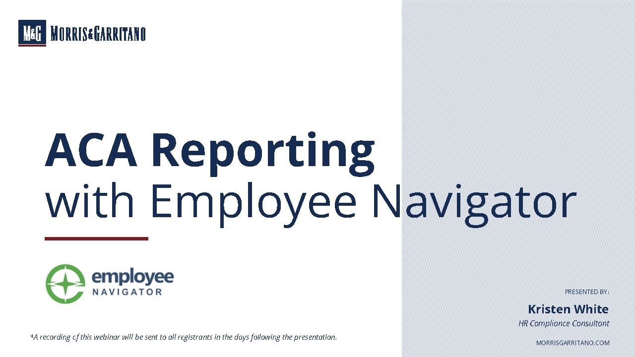 ACA Reporting with Employee Navigator