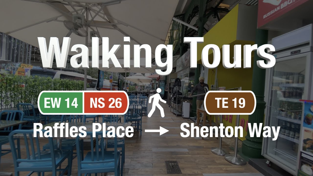 Обзор трансфера Raffles Place MRT → Shenton Way | Пешие экскурсии, эпизод 24