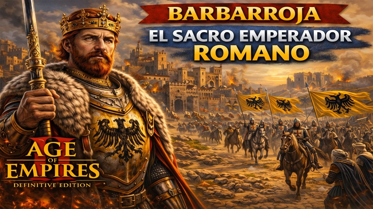 Age of Empires 2 Definitive Edition – Barbarroja #1 | EL SACRO EMPERADOR ROMANO | Campaña Español