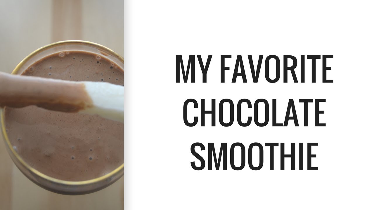 VEGAN CHOCOLATE SMOOTHIE RECIPE