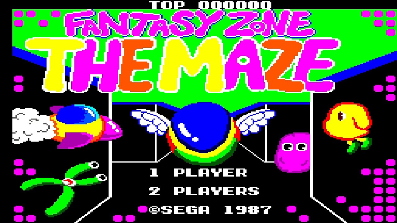 Fantasy Zone: The Maze - Master System Longplay (2 Players; FM)