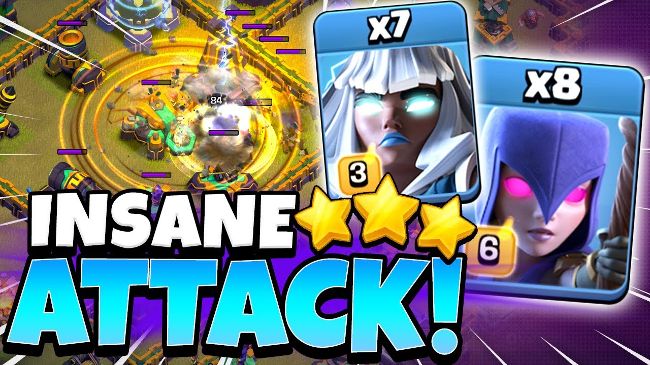 NEW TH15 Zap Quake Titan Witch Attack Strategy (Clash of Clans)