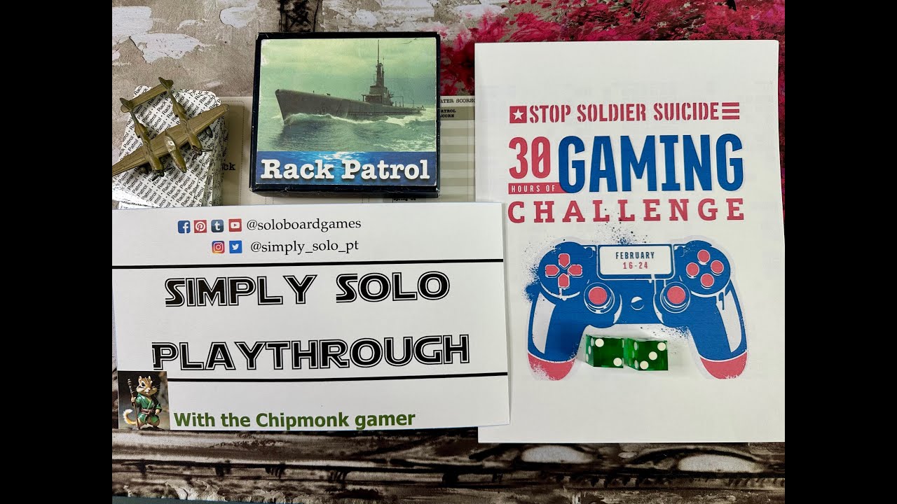 Rack Patrol a solo submarine card driven  game  watch | learn | play