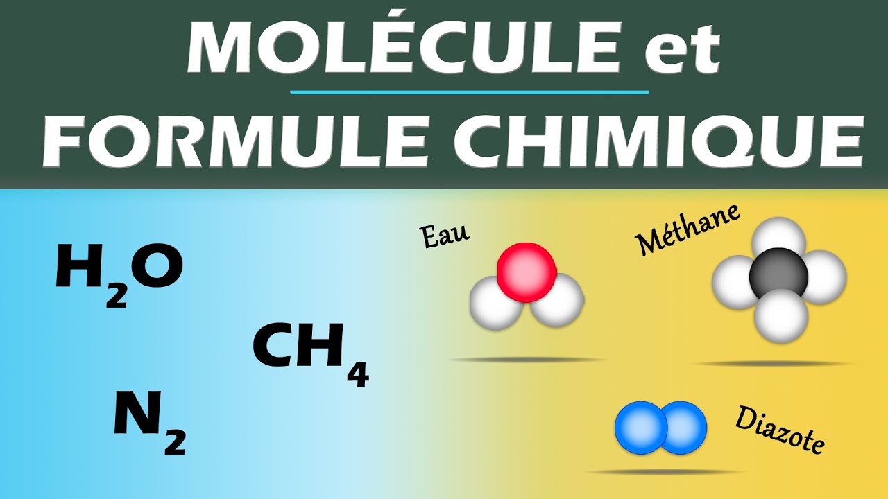 🧬 FORMULES chimiques des molécules | Chimie - Collège