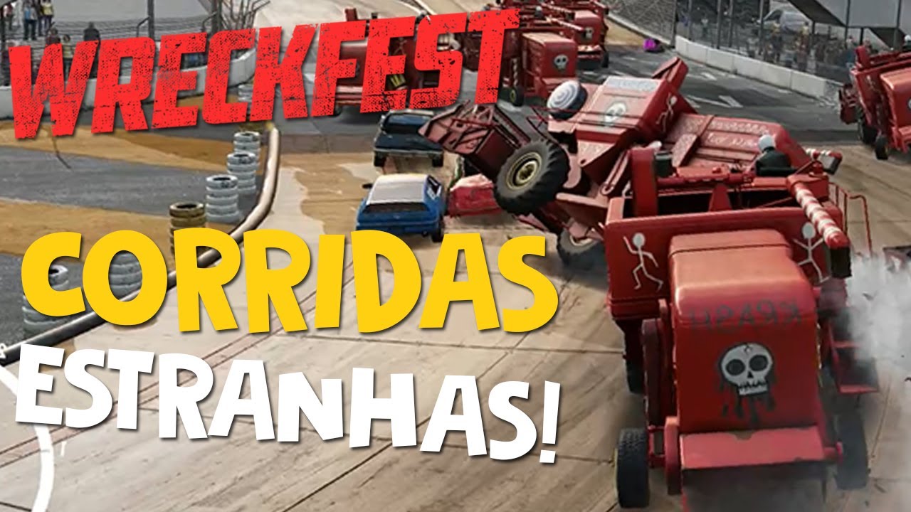Wreckfest mas só tem corrida estranha
